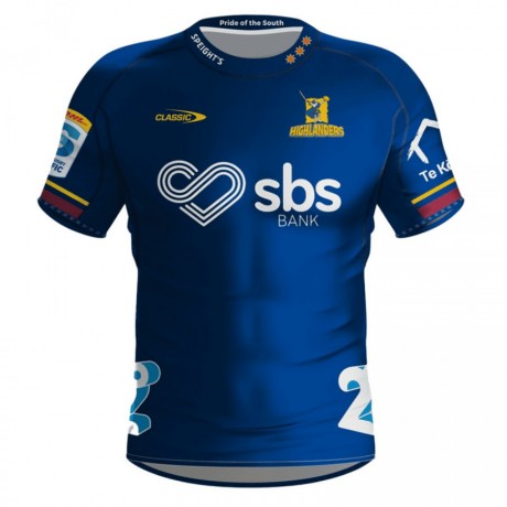 Highlanders Mens Home Rugby Jersey 2024