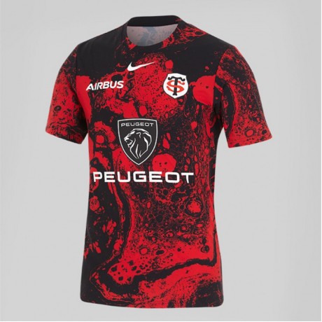 Stade Toulousain Mens Pre Match Rugby Jersey 2024