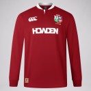 British And Irish Lions Long Sleeve Red Rugby Jersey 2025