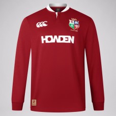 British And Irish Lions Long Sleeve Red Rugby Jersey 2025