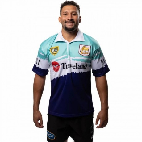 Brisbane Broncos Mens World Sevens Retro Rugby Jersey 1995