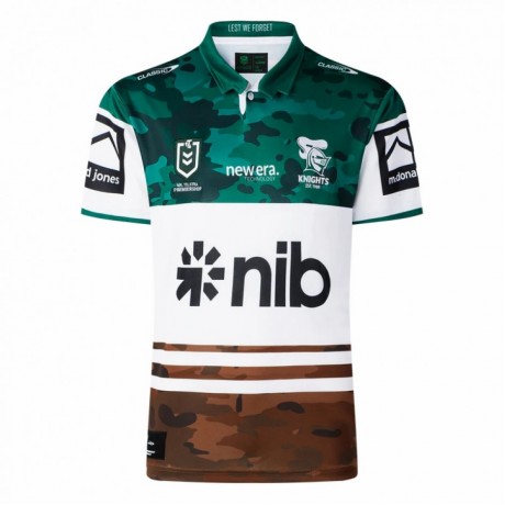 Newcastle Knights Mens Anzac Round Rugby Jersey 2025