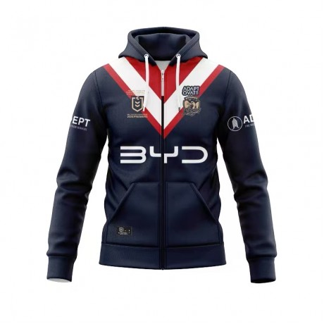Sydney Roosters 2026 Men's Full-Zip Rugby Hoodie